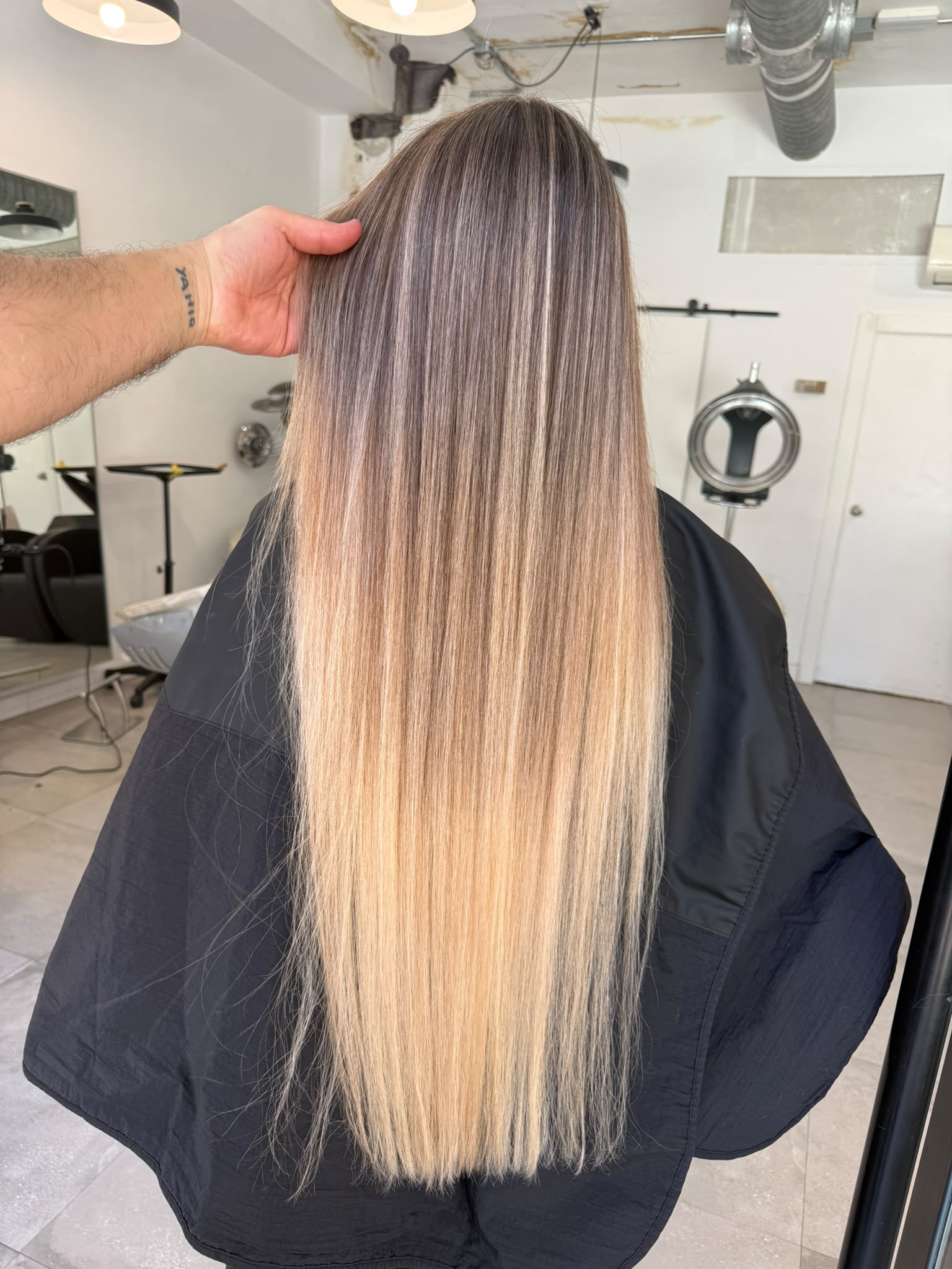 Balayage sobre melena larga